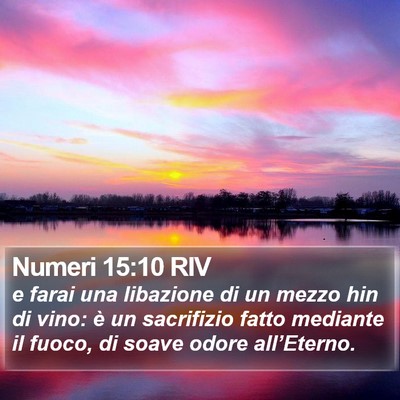 Numeri 15:10 RIV Bible Verse Image