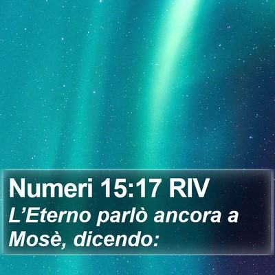 Numeri 15:17 RIV Bible Verse Image