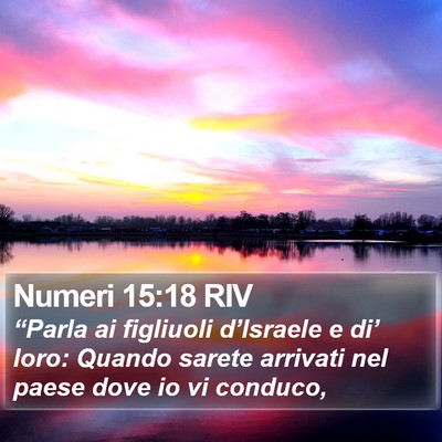 Numeri 15:18 RIV Bible Verse Image