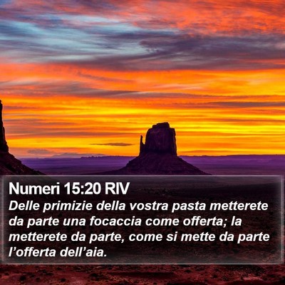 Numeri 15:20 RIV Bible Verse Image