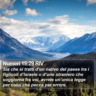 Numeri 15:29 RIV Bible Verse Image