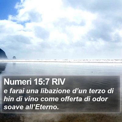 Numeri 15:7 RIV Bible Verse Image