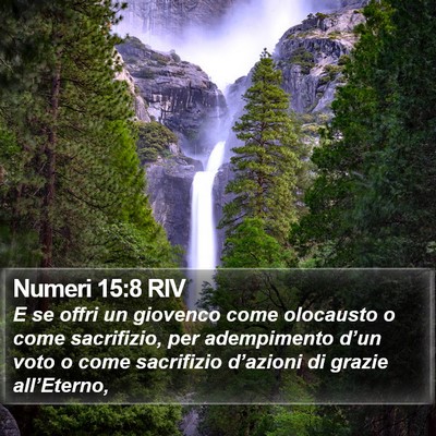 Numeri 15:8 RIV Bible Verse Image