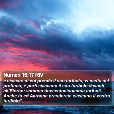 Numeri 16:17 RIV Bible Verse Image