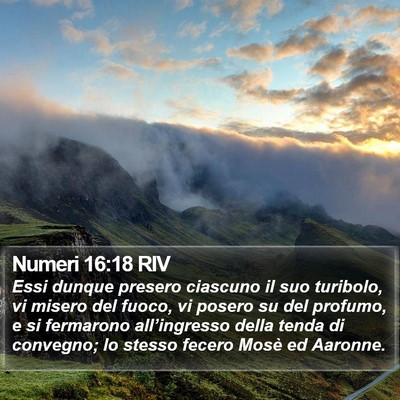 Numeri 16:18 RIV Bible Verse Image