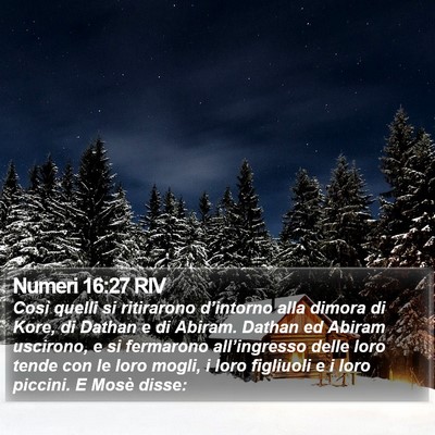 Numeri 16:27 RIV Bible Verse Image