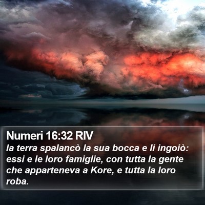 Numeri 16:32 RIV Bible Verse Image