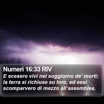 Numeri 16:33 RIV Bible Verse Image