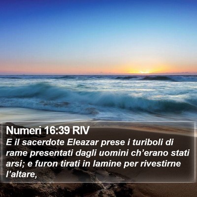 Numeri 16:39 RIV Bible Verse Image