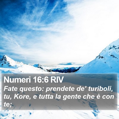 Numeri 16:6 RIV Bible Verse Image