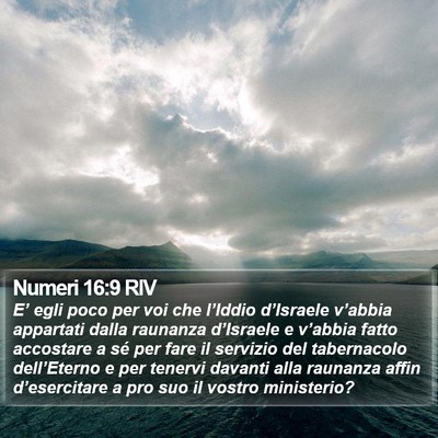 Numeri 16:9 RIV Bible Verse Image