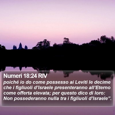 Numeri 18:24 RIV Bible Verse Image