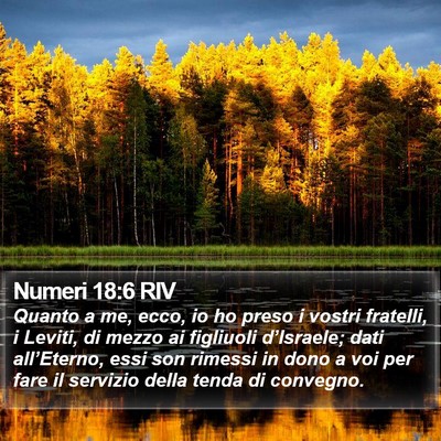Numeri 18:6 RIV Bible Verse Image