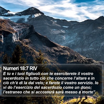 Numeri 18:7 RIV Bible Verse Image