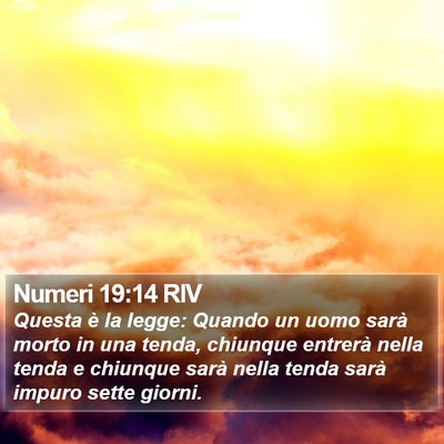Numeri 19:14 RIV Bible Verse Image