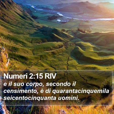 Numeri 2:15 RIV Bible Verse Image