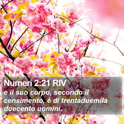 Numeri 2:21 RIV Bible Verse Image