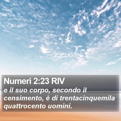 Numeri 2:23 RIV Bible Verse Image