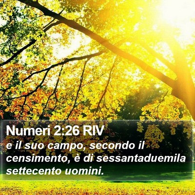 Numeri 2:26 RIV Bible Verse Image