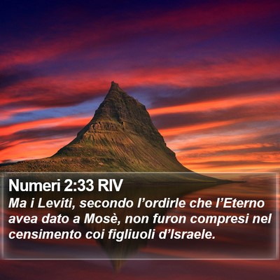 Numeri 2:33 RIV Bible Verse Image