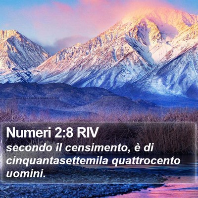 Numeri 2:8 RIV Bible Verse Image
