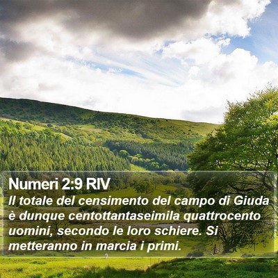Numeri 2:9 RIV Bible Verse Image