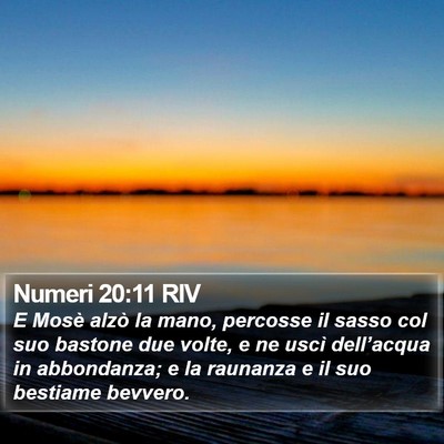 Numeri 20:11 RIV Bible Verse Image