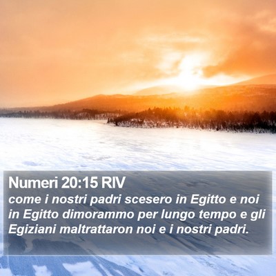 Numeri 20:15 RIV Bible Verse Image