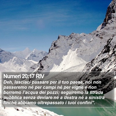 Numeri 20:17 RIV Bible Verse Image
