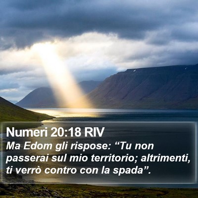 Numeri 20:18 RIV Bible Verse Image