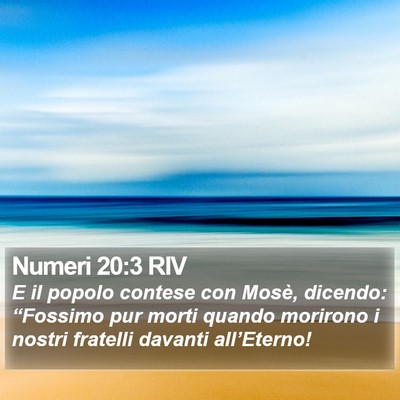 Numeri 20:3 RIV Bible Verse Image