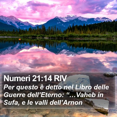 Numeri 21:14 RIV Bible Verse Image