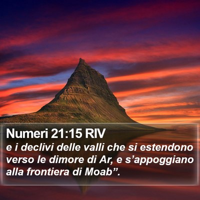Numeri 21:15 RIV Bible Verse Image