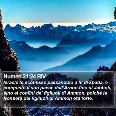 Numeri 21:24 RIV Bible Verse Image