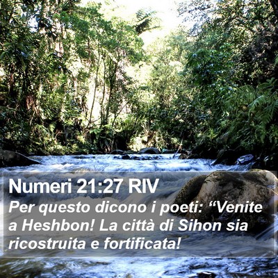 Numeri 21:27 RIV Bible Verse Image