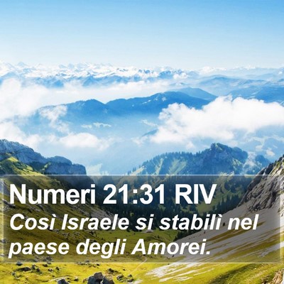 Numeri 21:31 RIV Bible Verse Image