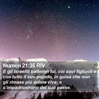 Numeri 21:35 RIV Bible Verse Image