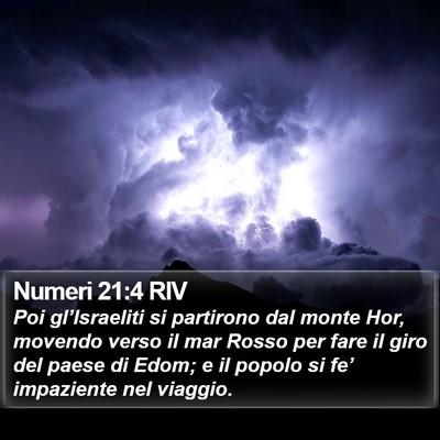Numeri 21:4 RIV Bible Verse Image
