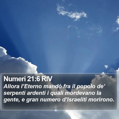 Numeri 21:6 RIV Bible Verse Image