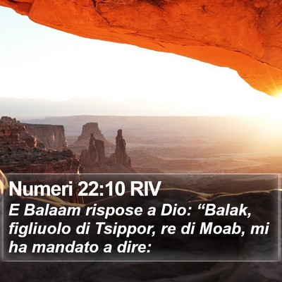Numeri 22:10 RIV Bible Verse Image