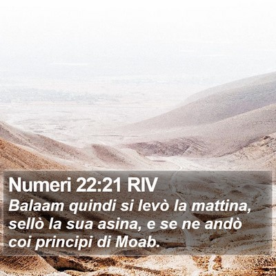 Numeri 22:21 RIV Bible Verse Image