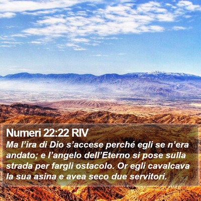 Numeri 22:22 RIV Bible Verse Image