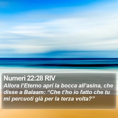 Numeri 22:28 RIV Bible Verse Image