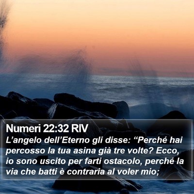 Numeri 22:32 RIV Bible Verse Image