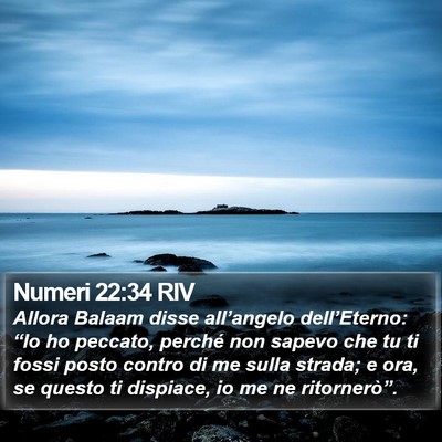 Numeri 22:34 RIV Bible Verse Image