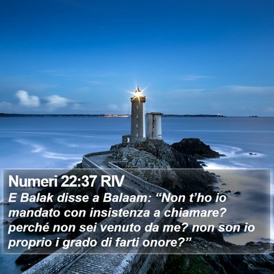 Numeri 22:37 RIV Bible Verse Image