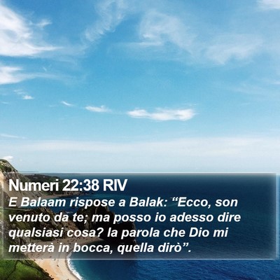 Numeri 22:38 RIV Bible Verse Image
