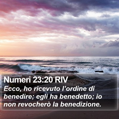Numeri 23:20 RIV Bible Verse Image
