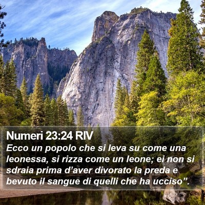 Numeri 23:24 RIV Bible Verse Image
