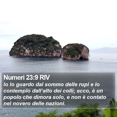 Numeri 23:9 RIV Bible Verse Image